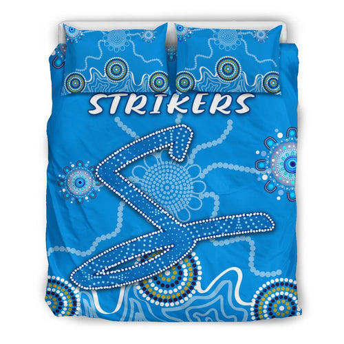 Strikers Bedding Set Indigenous Blue Energy - VibeHoodie