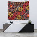 custom-aboriginal-tapestry-indigenous-circle-dot-painting-style-1