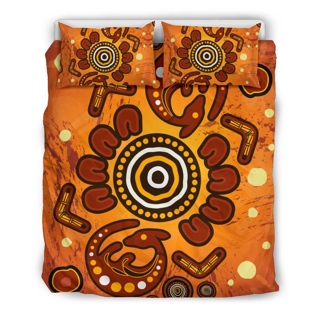 aboriginal-bedding-set-baby-kangaroo-and-dot-painting-patterns