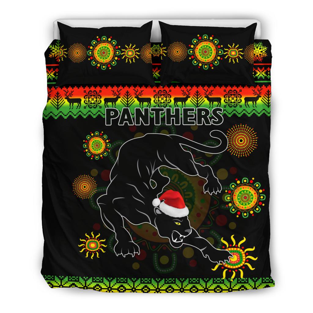 penrith-panthers-christmas-bedding-set-indigenous