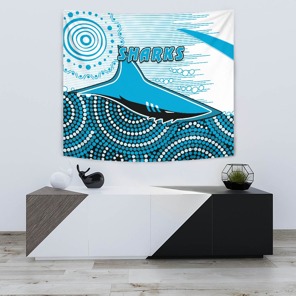 sharks-tapestry-cronulla-indigenous-unique