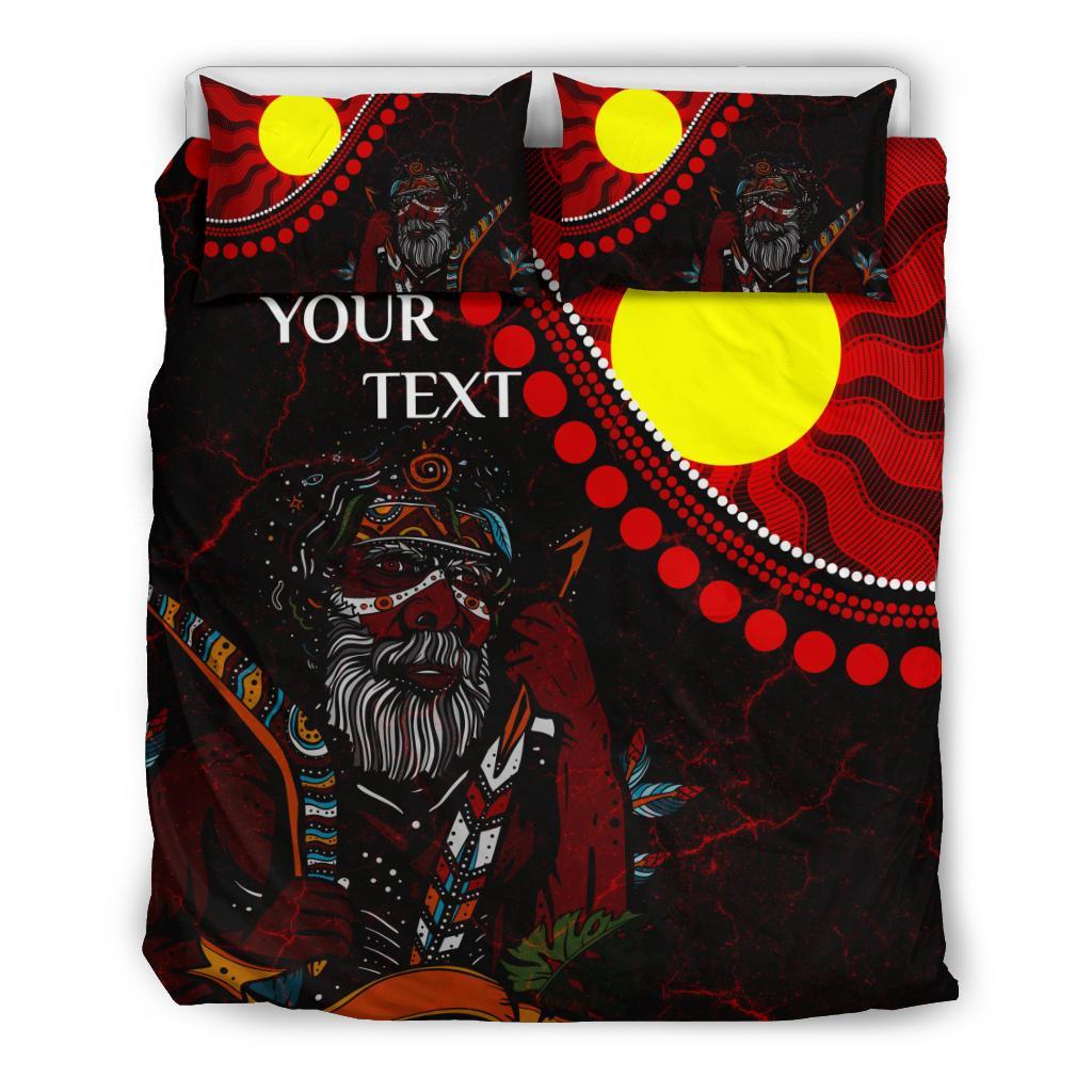 custom-aboriginal-bedding-set-indigenous-people-and-sun