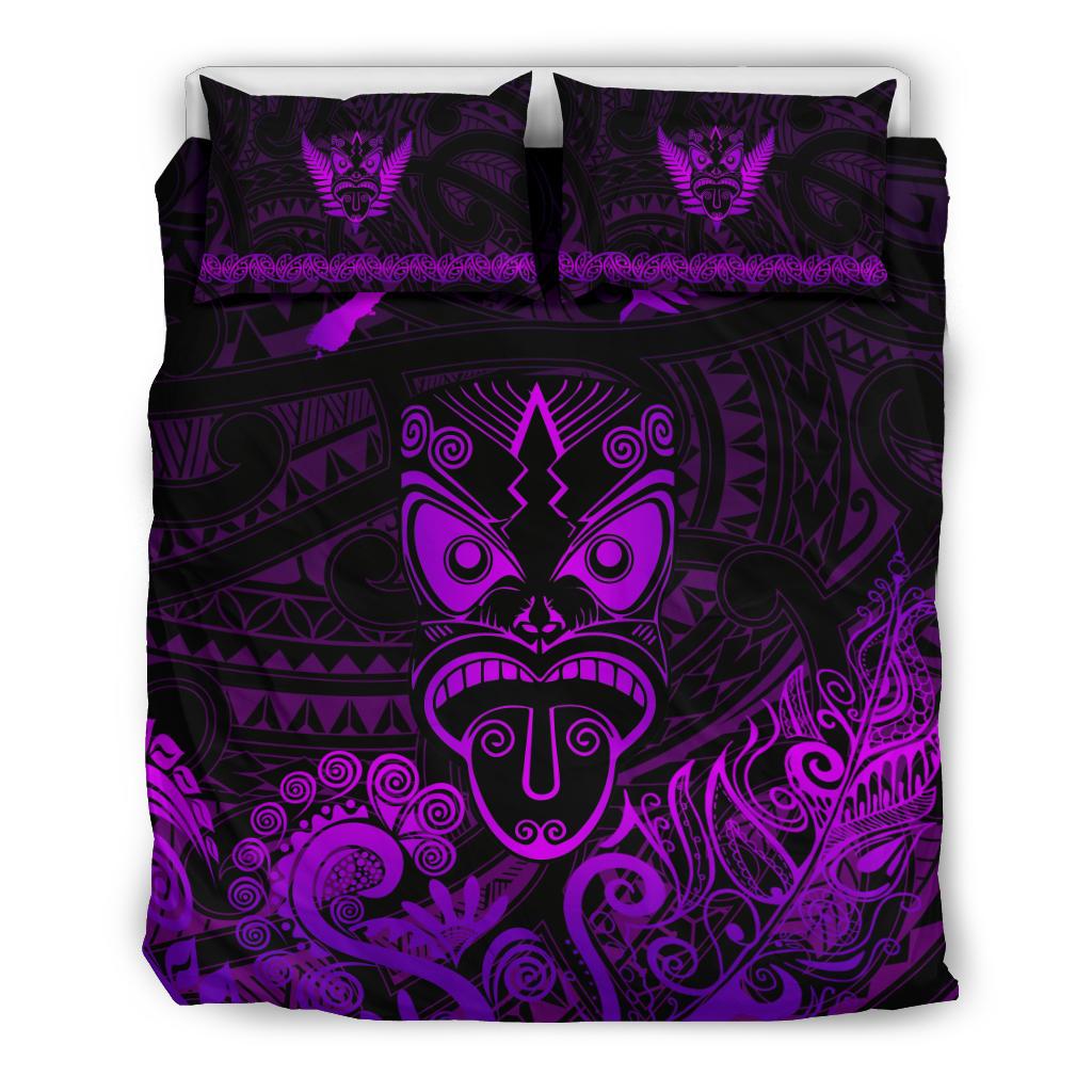 maori-aotearoa-rugby-haka-bedding-set-new-zealand-silver-fern-purple