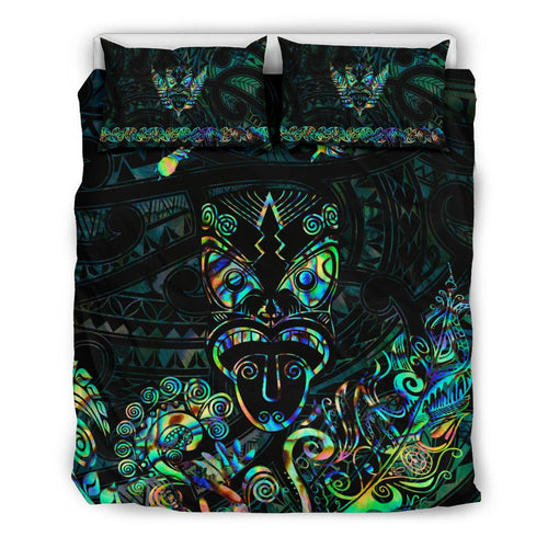 maori-aotearoa-rugby-haka-bedding-set-new-zealand-silver-fern-paua-shell