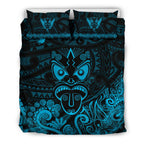 maori-aotearoa-rugby-haka-bedding-set-new-zealand-silver-fern-turquoise