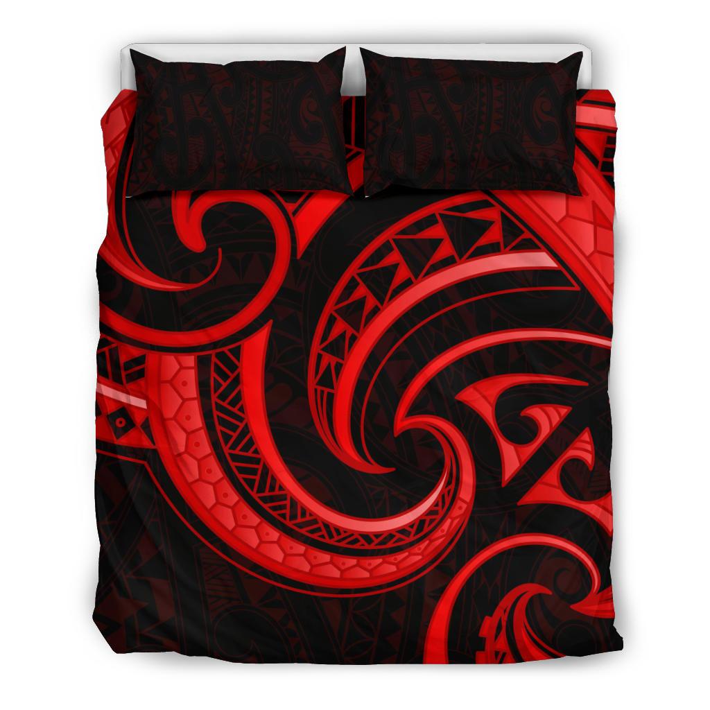new-zealand-maori-mangopare-bedding-set-polynesian-red