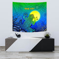 customaboriginal-tapestry-indigenous-frog-blue