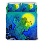aboriginal-bedding-set-indigenous-frog-blue