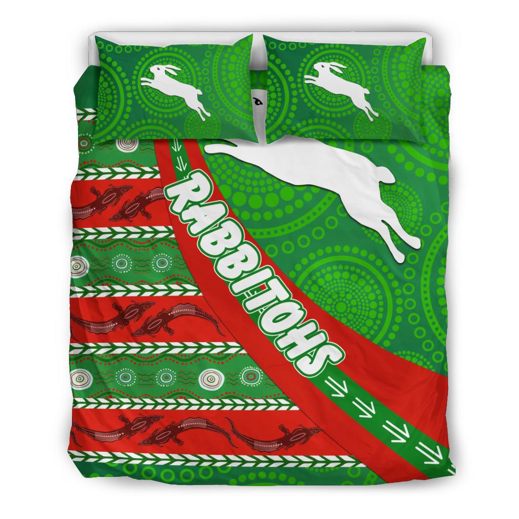 south-sydney-rabbitohs-aboriginal-bedding-set-victorian-vibes