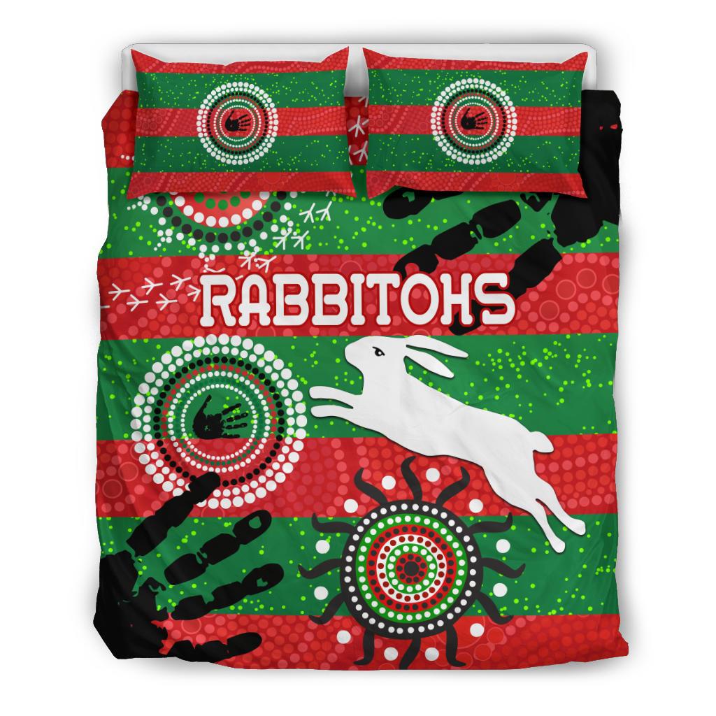 south-sydney-rabbitohs-indigenous-bedding-set-country-style-no-1