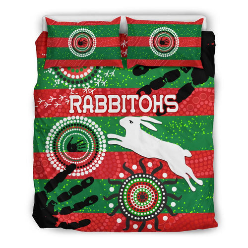 south-sydney-rabbitohs-indigenous-bedding-set-country-style-no-1