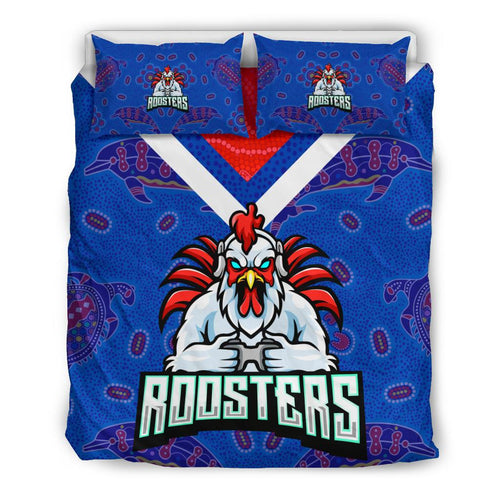 sydney-roosters-indigenous-bedding-set-prairie-style-no-1