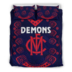 melbourne-demons-indigenous-bedding-set-football