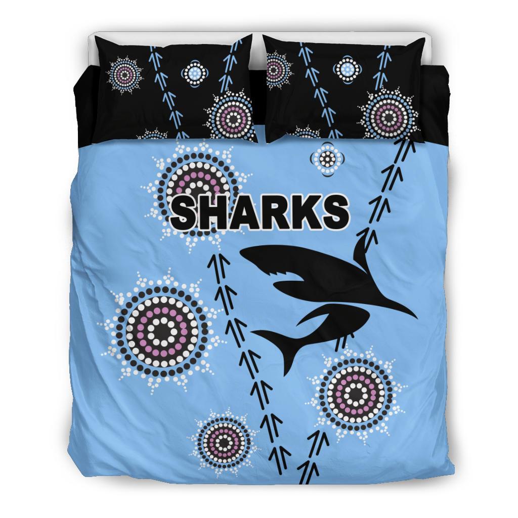 cronulla-bedding-set-sharks-simple-indigenous-blue