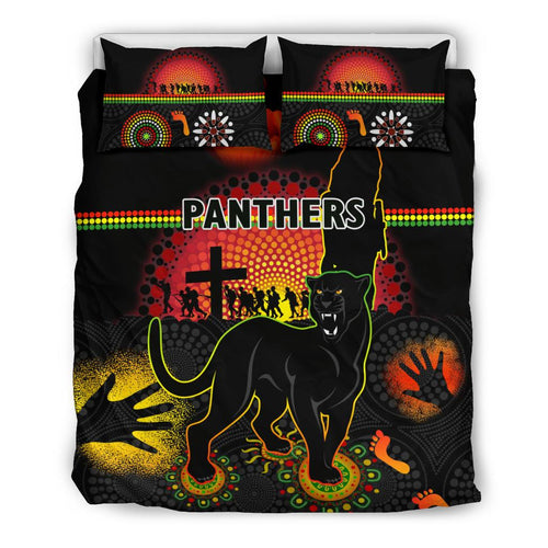 penrith-bedding-set-indigenous-panthers-anzac-day-lest-we-forget