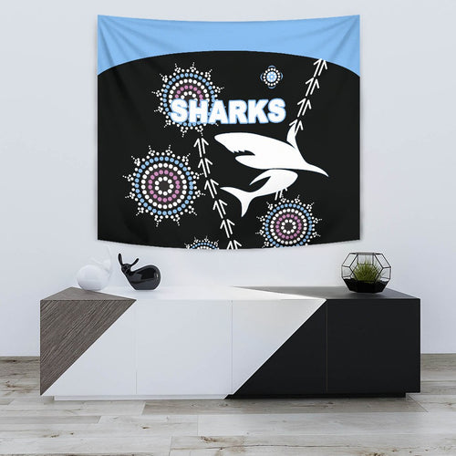 cronulla-tapestry-sharks-simple-indigenous-black
