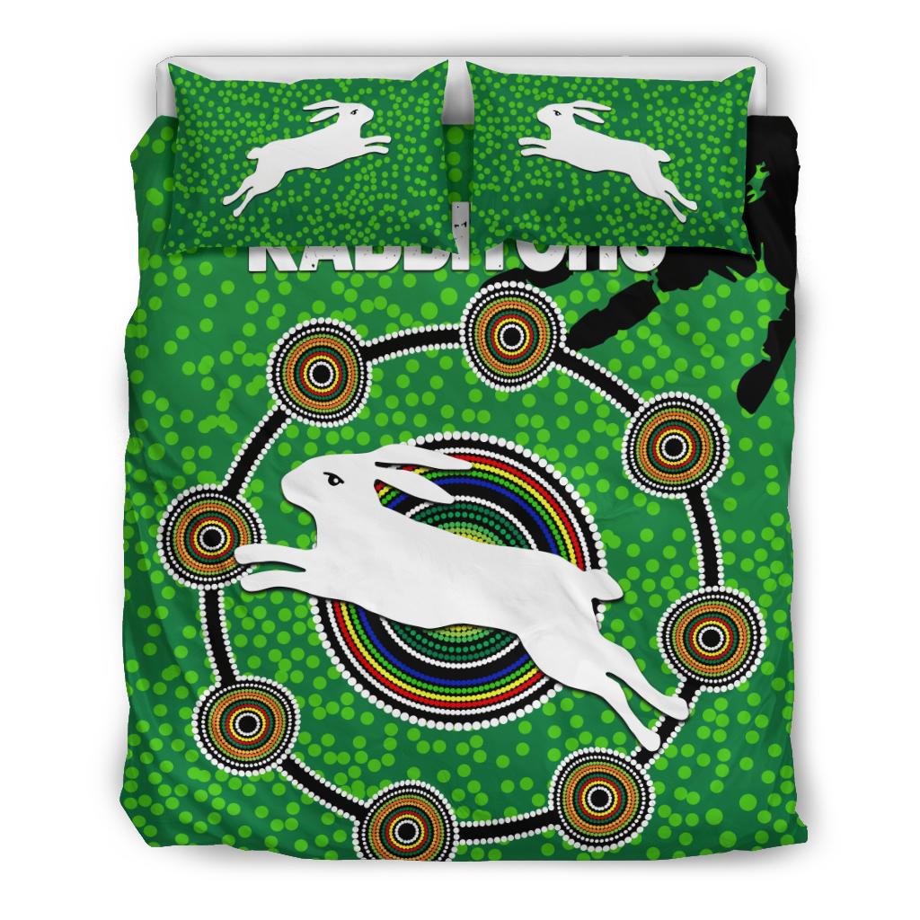 naidoc-rabbitohs-bedding-set-aboriginal-vibes-no-1