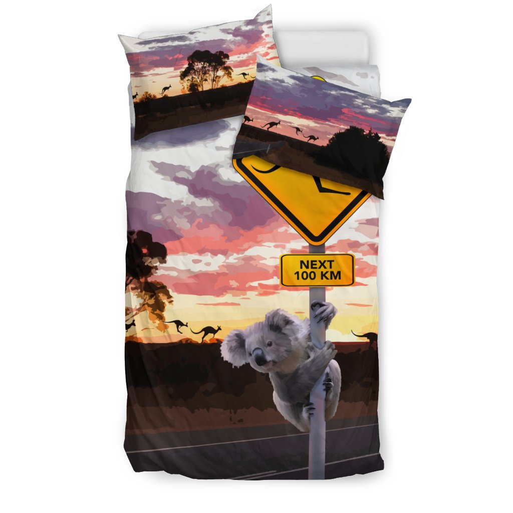 bedding-sets-koala-bed-kangaroo-sign-sunset-landscape-art-sets
