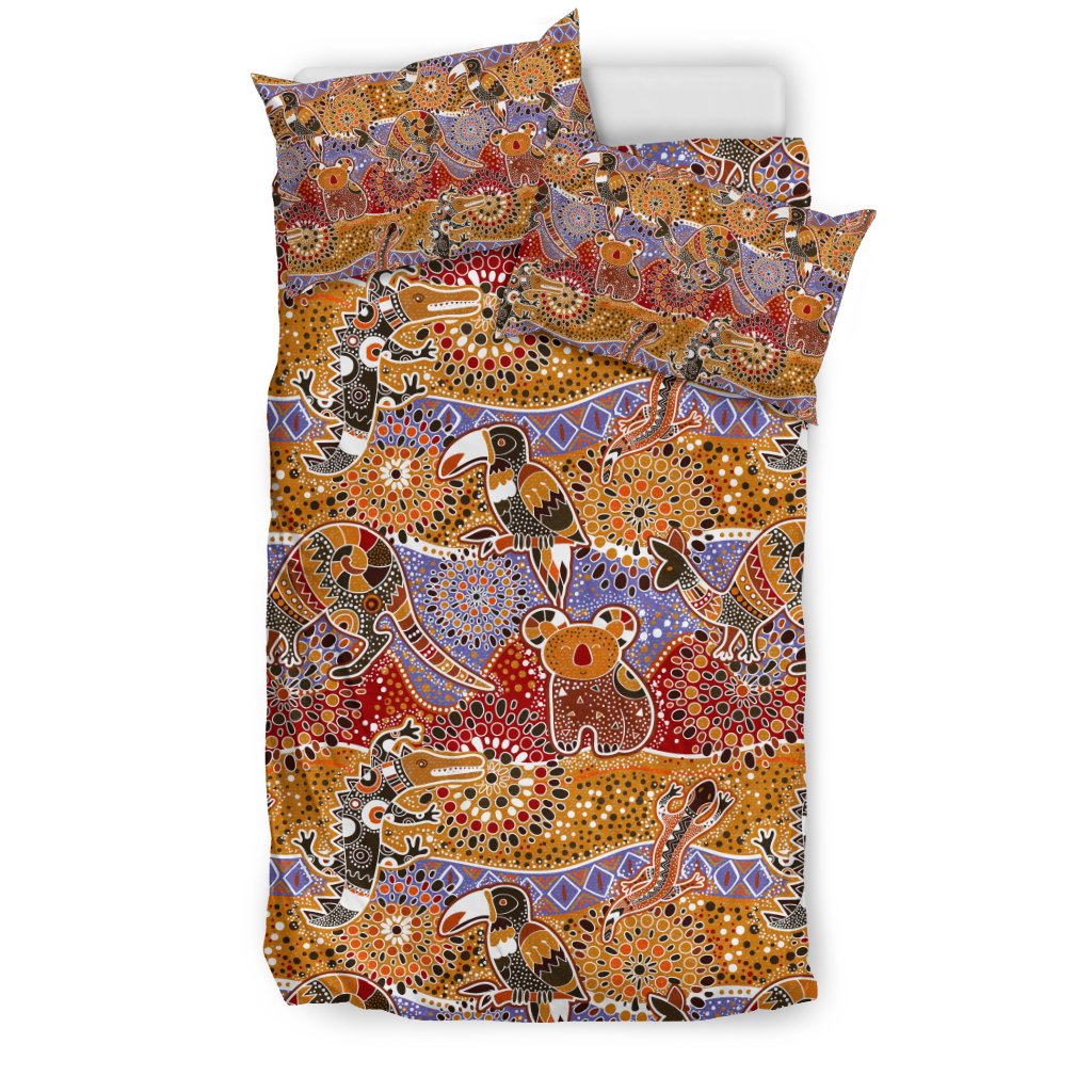 aboriginal-bedding-sets-kangaroo-kookaburra-koala-patterns-ver02