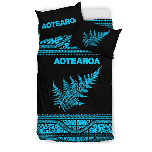 aotearoa-new-zealand-maori-bedding-set-silver-fern-blue