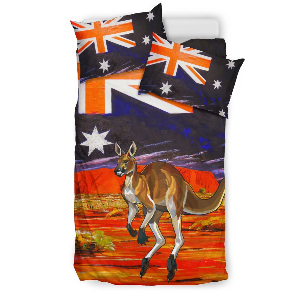 aboriginal-bedding-sets-kangaroo-aus-flag-uluru-landscape-art