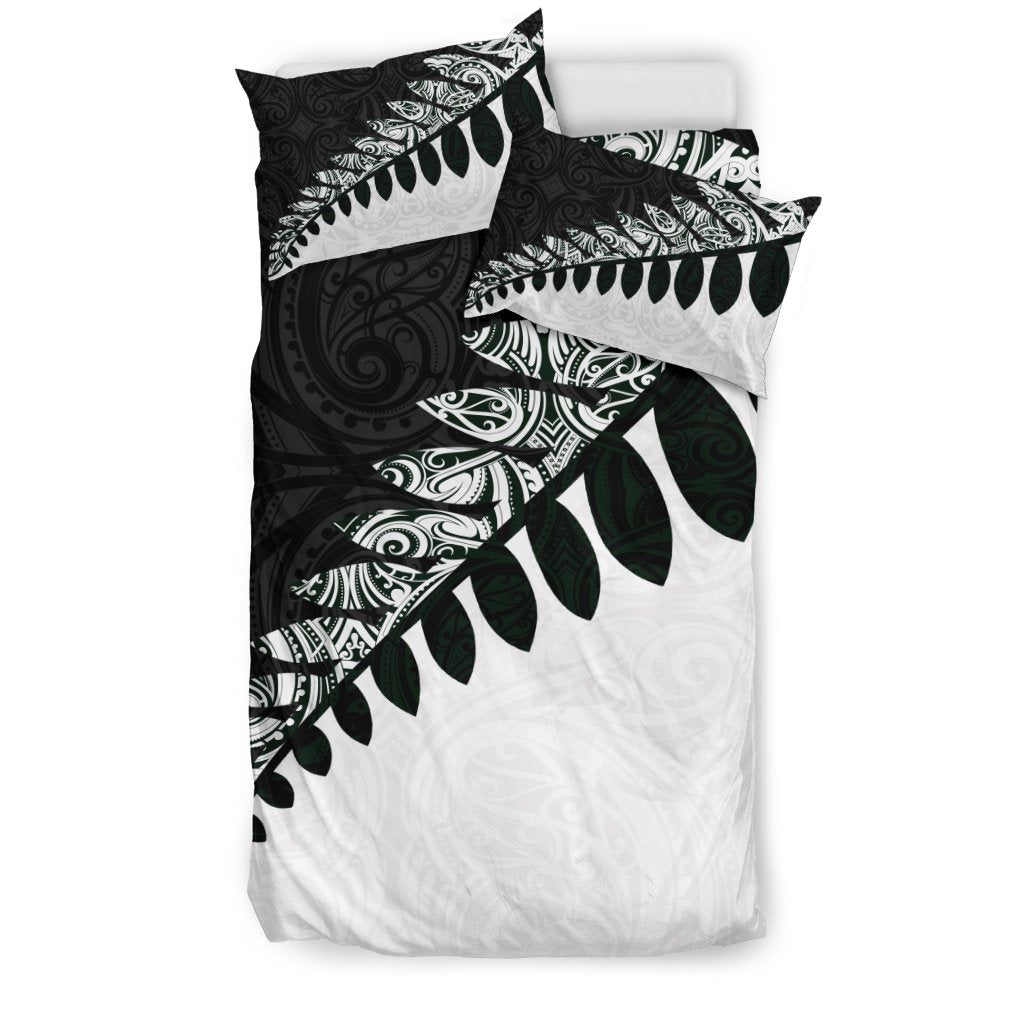 new-zealand-silver-fern-bedding-set-black-white