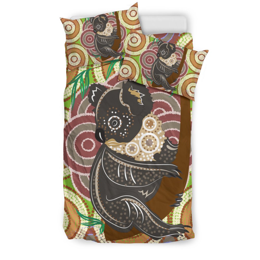 aboriginal-bedding-sets-koala-patterns-circle-dot-painting