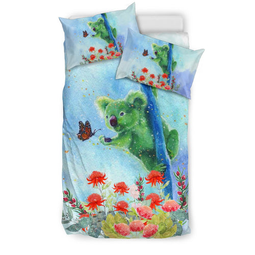 bedding-sets-koala-bed-butterfly-in-waratah-painting-sets