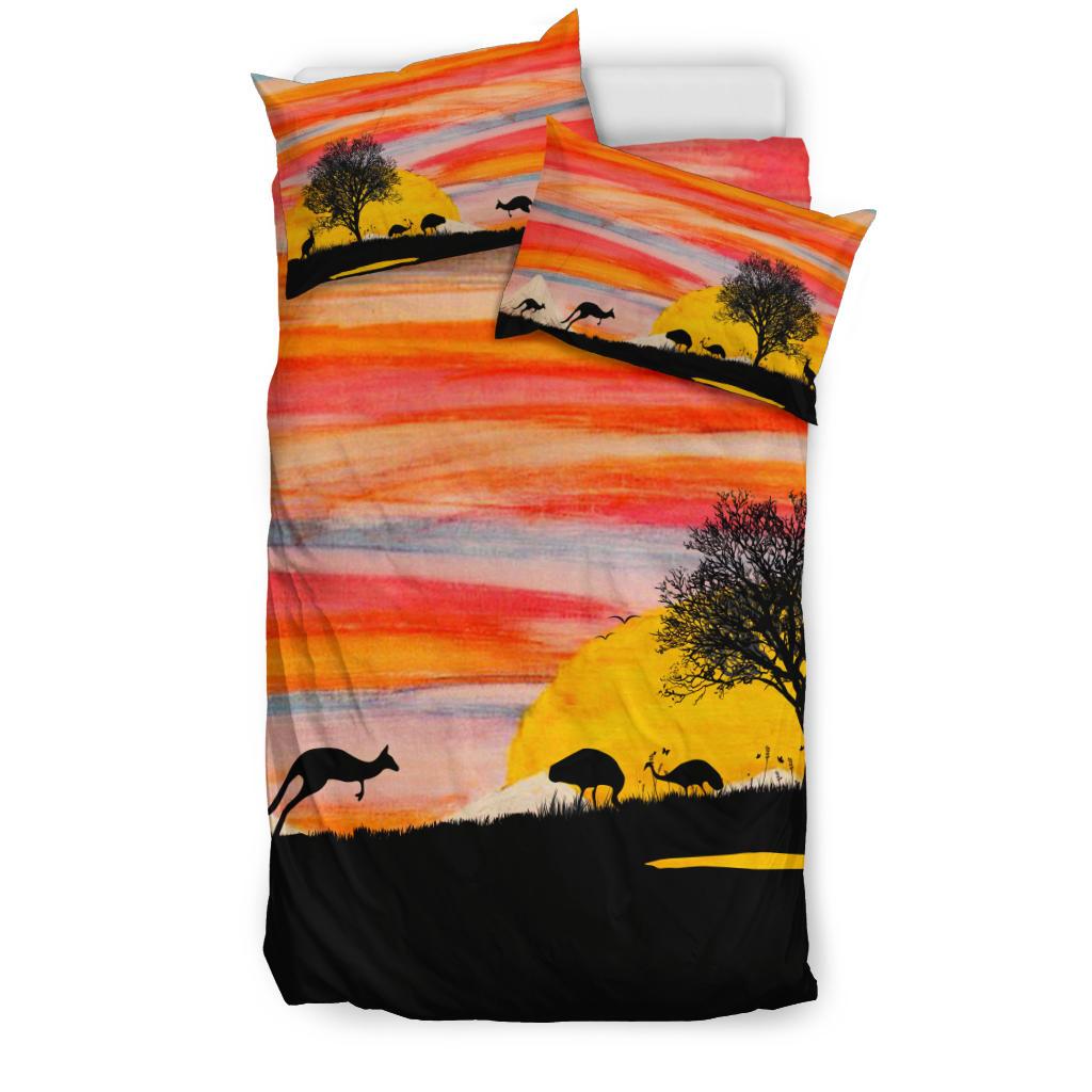 bedding-sets-kangaroo-bed-sunset-drawing-painting-sets