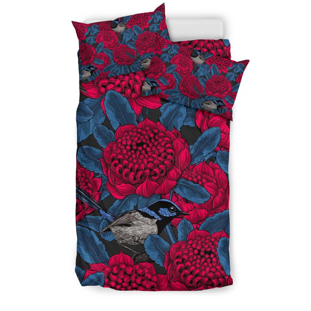 bedding-sets-kookaburra-bed-waratah-drawing-painting-sets
