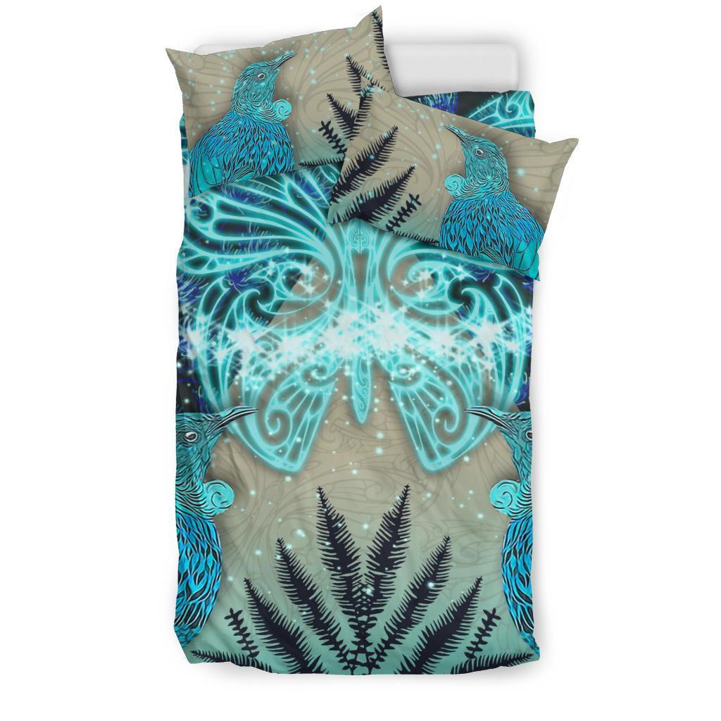 new-zealand-bedding-set-hineraukatauri-tui-bird-duvet-cover-and-pillow-case