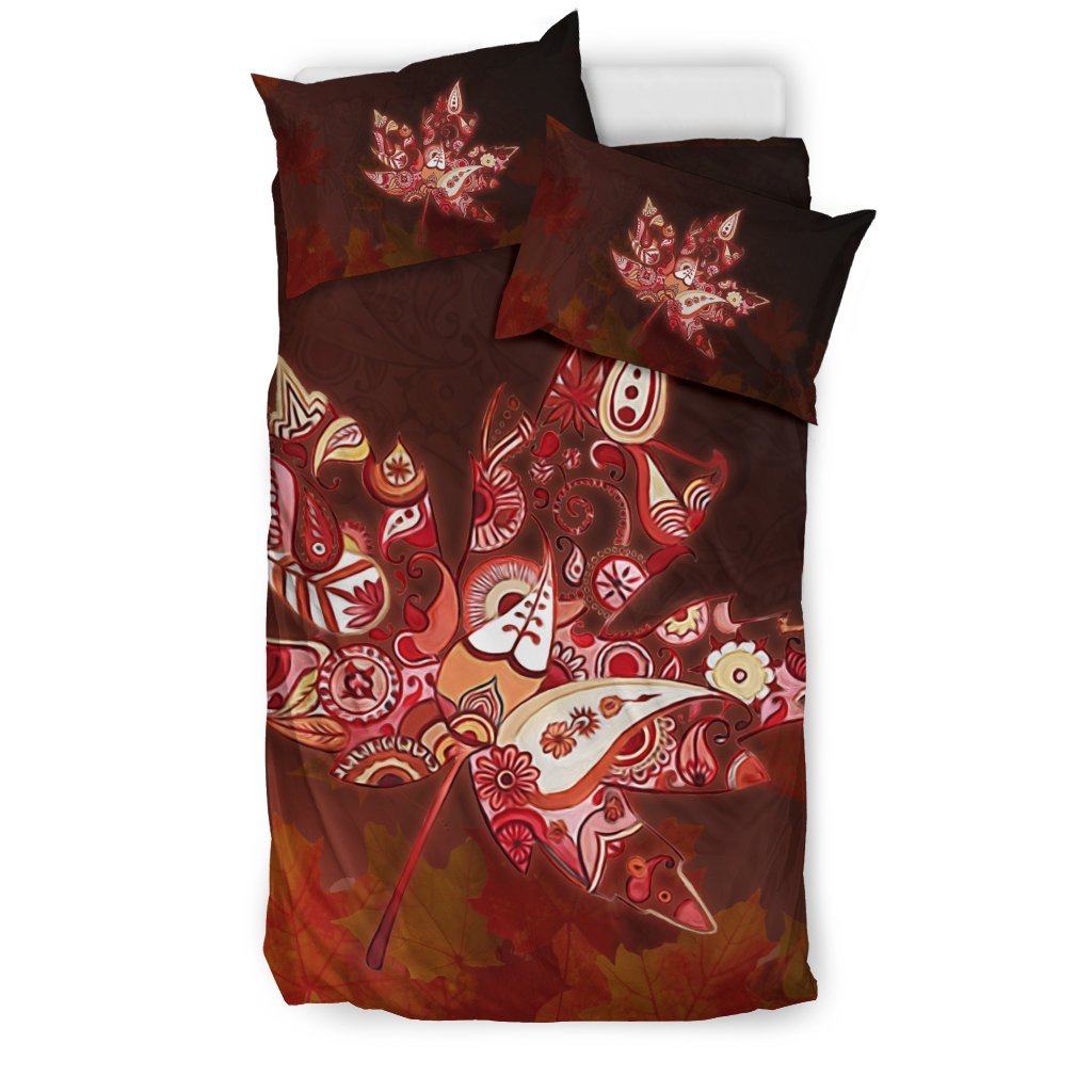 canada-maple-leaf-abstract-bedding-set