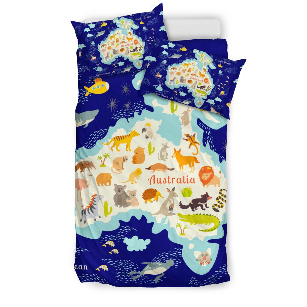 bedding-sets-australia-map-bed-animals-symbol-sets-ver01