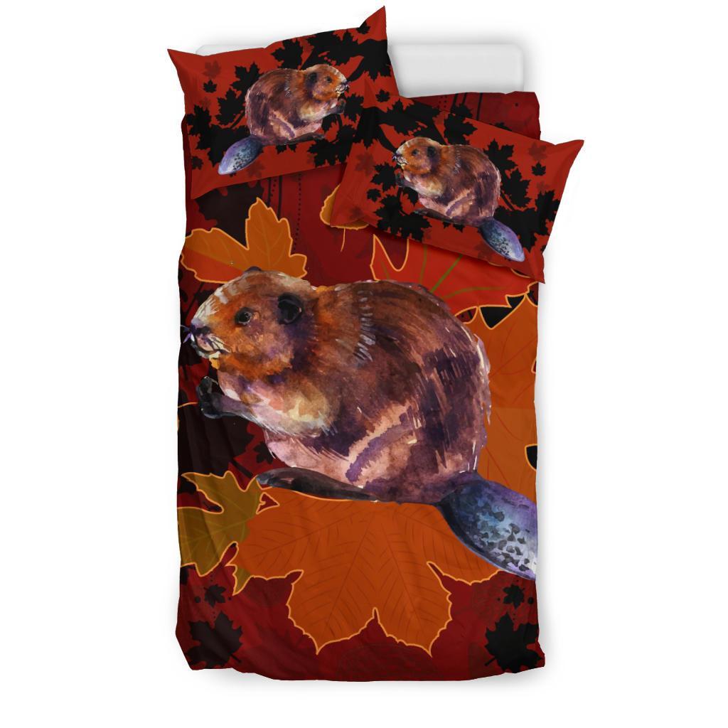 beaver-with-maple-canada-bedding-set