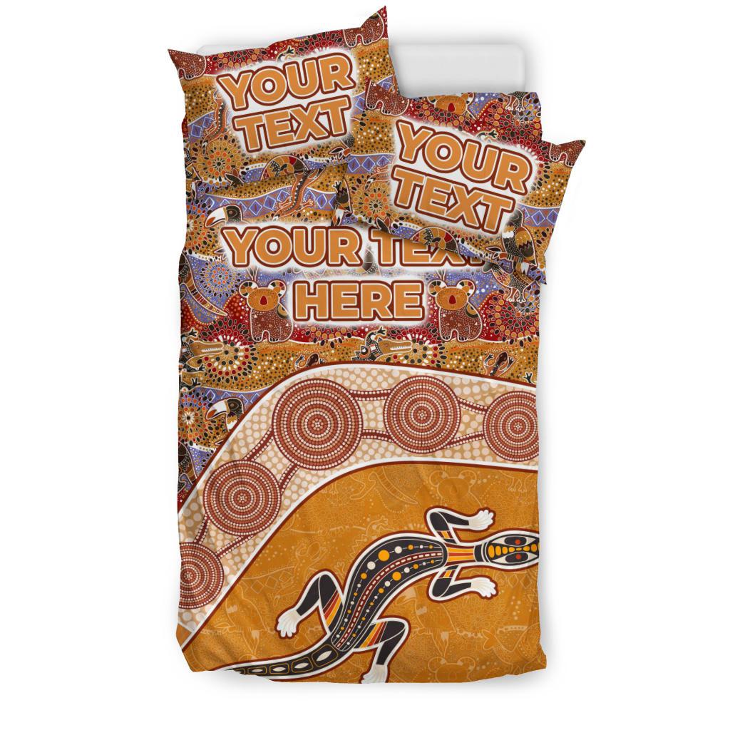 aboriginal-bedding-sets-lizard-patterns-boomerang-crocodile-kangaroo-custom