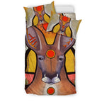 kangaroo-bedding-sets-aboriginal-patterns-sun-drawing-painting