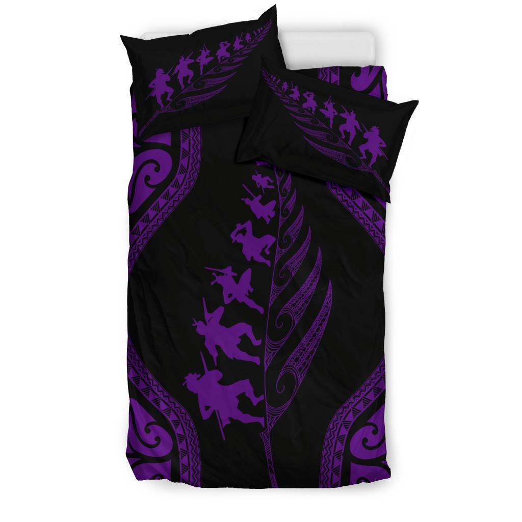 new-zealand-haka-fern-bedding-set-violet