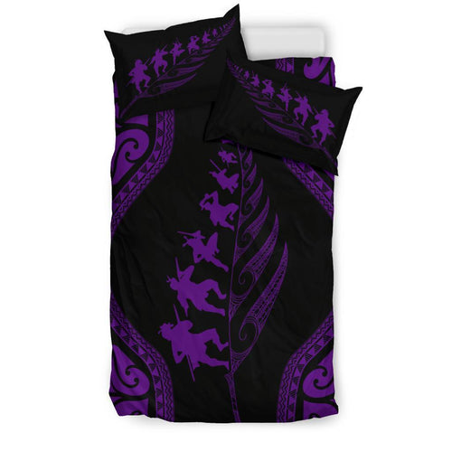 new-zealand-haka-fern-bedding-set-violet