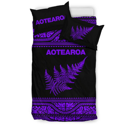 aotearoa-new-zealand-maori-bedding-set-silver-fern-purple