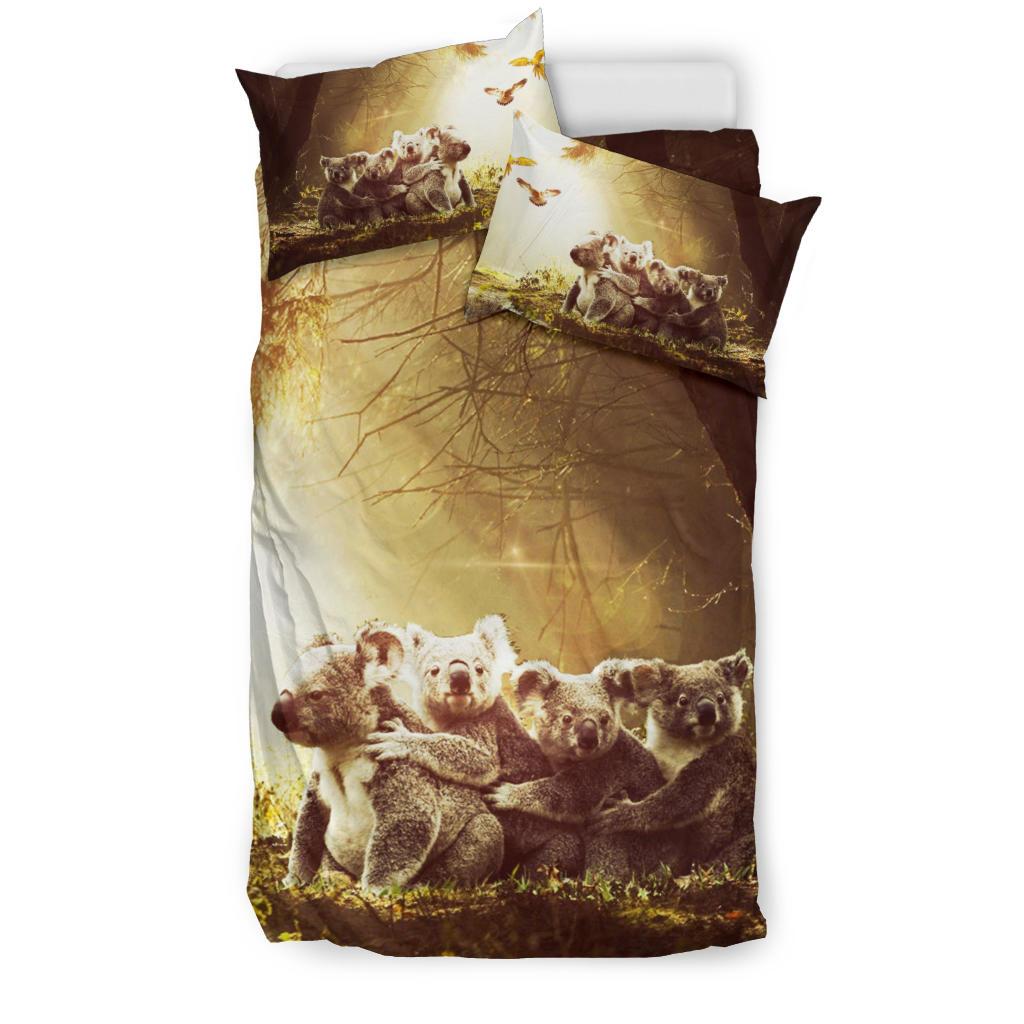 bedding-set-koala-family-landscape-art