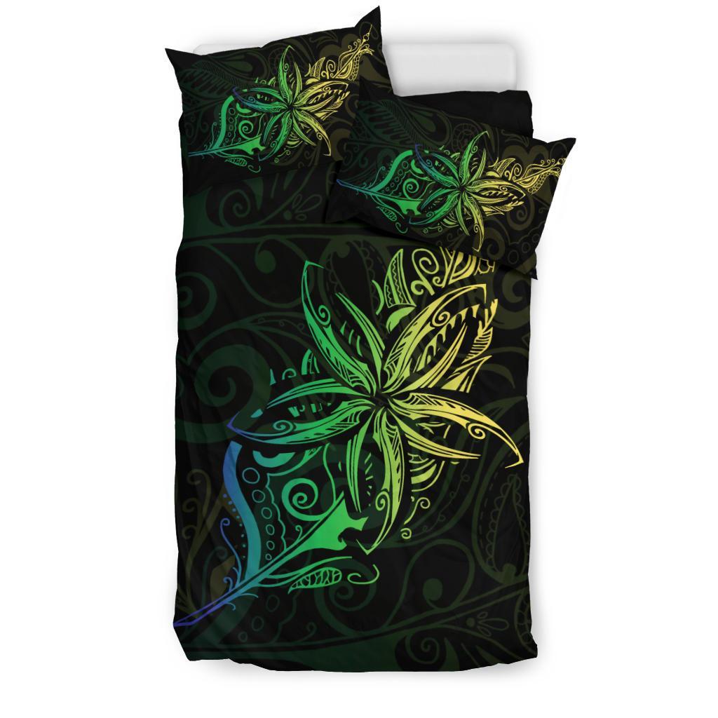 light-silver-fern-new-zealand-bedding-set-frangipani-tattoo-duvet-covers-green