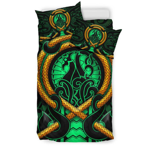 maori-new-zealand-bedding-set-manaia-green-duvet-cover-and-pillow-case