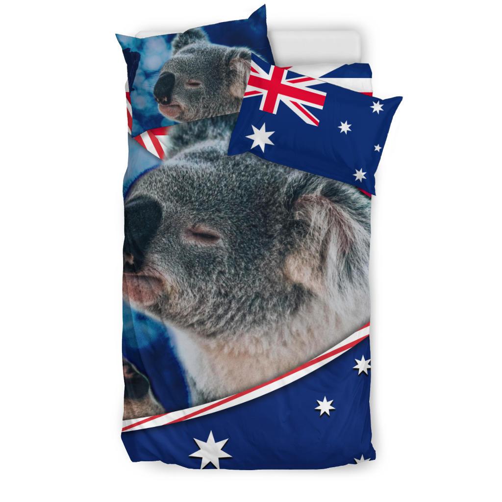 bedding-set-australian-flag-and-coat-of-arms-bedding-set-koala-3d