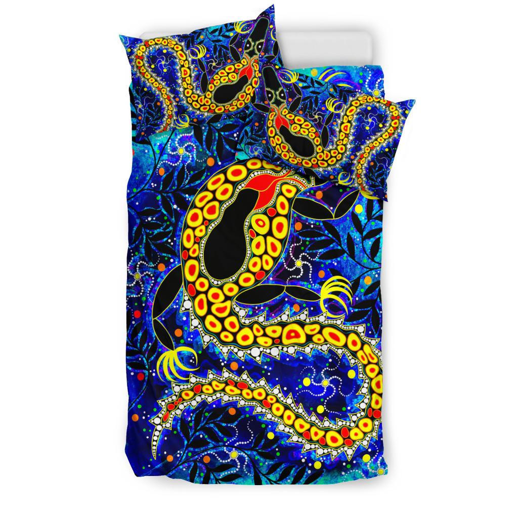 aboriginal-bedding-set-indigenous-crocodile