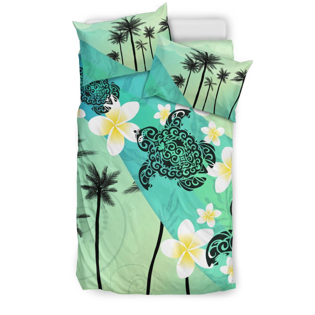 turtle-plumeria-bedding-set