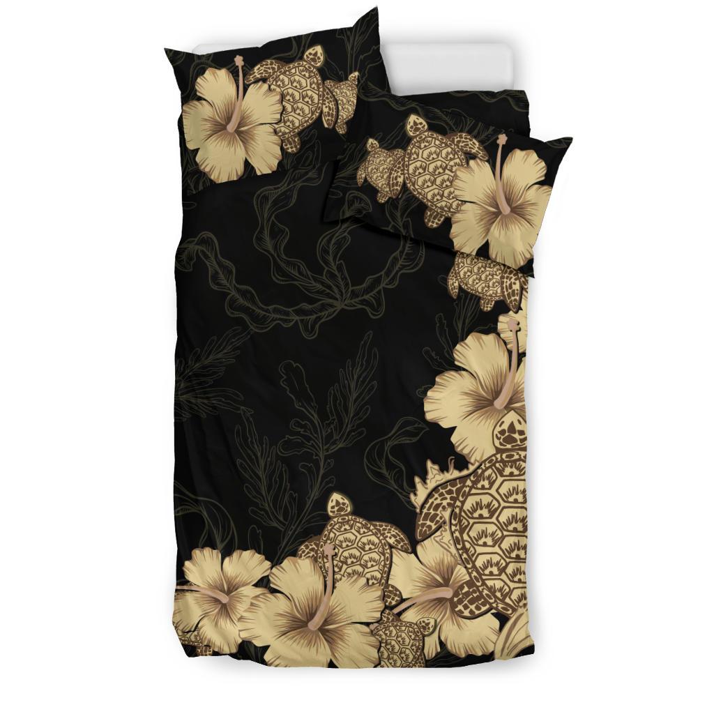 hibiscus-plumeria-golden-turtle-bedding-set