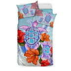 turtle-hibiscus-bedding-set