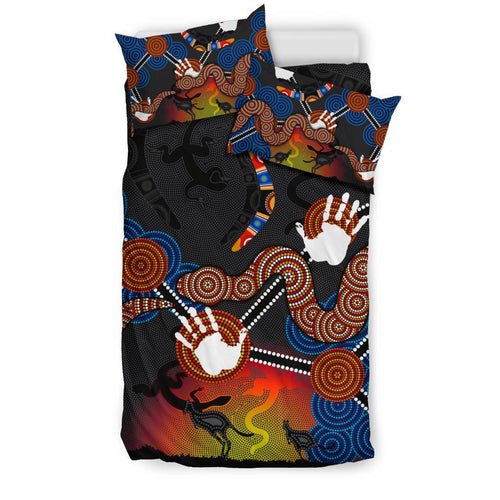 aboriginal-bedding-set-australian-boomerang-and-snake-indigenous-art