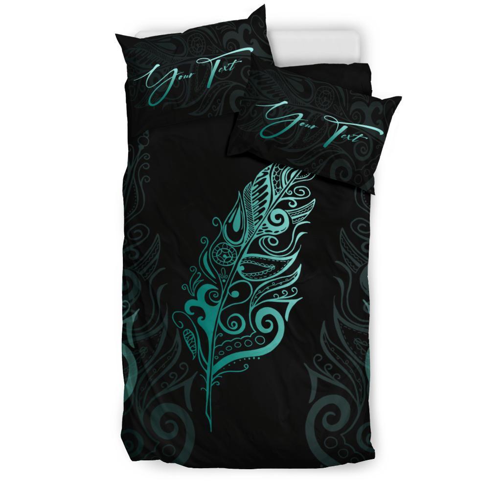 signature-custom-light-silver-fern-bedding-set-turquoise