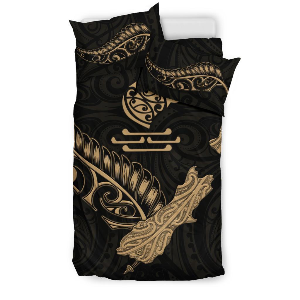 new-zealand-heart-bedding-set-map-kiwi-mix-silver-fern-gold